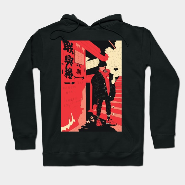 Hypebeast boy Chinese illustration Hypebeast Hoodie TeePublic
